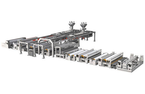 SJ150-FMS4500B Double-sided PlasticExtrusionLaminating Machine  (For Colored WideTarpaulin)
